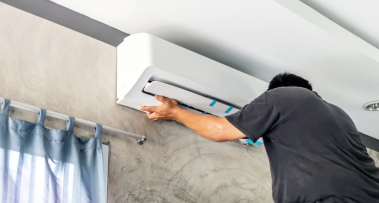 Split AC installation