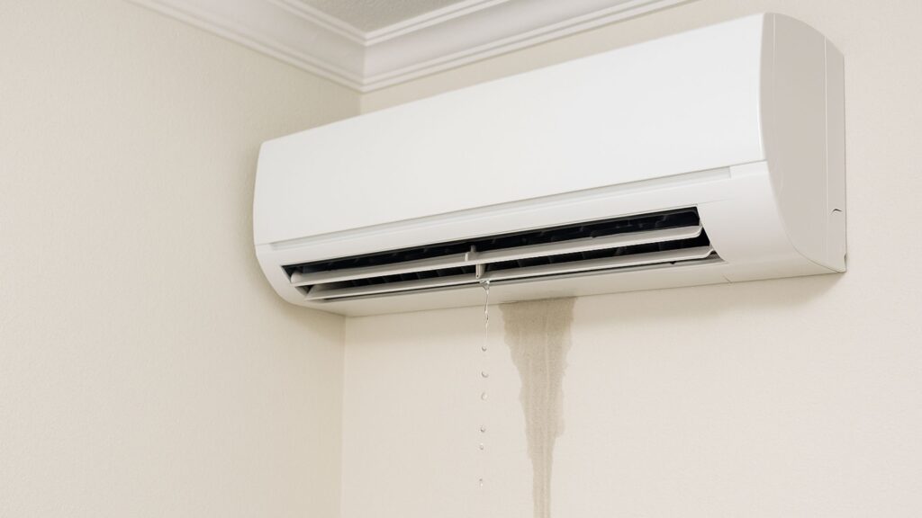 AC leaking water