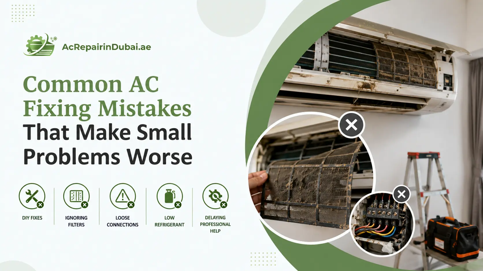 You are currently viewing Common AC Fixing Mistakes That Make Small Problems Worse