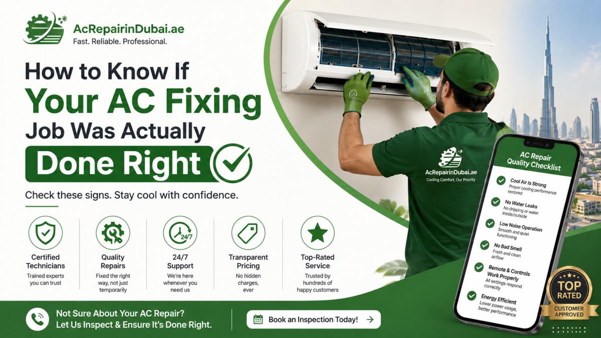 You are currently viewing How to Know If Your AC Fixing Job Was Actually Done Right