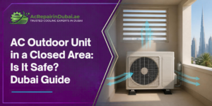 AC Outdoor Unit in a Closed Area