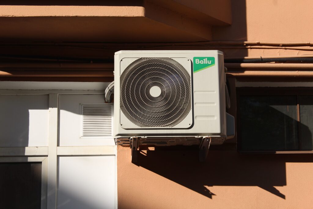 AC Outdoor Unit in a Closed Area